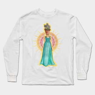 Plant Girl: Cottagecore Magical Girl Long Sleeve T-Shirt